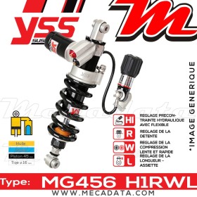 Amortisseur Kawasaki ZX-6R 600 R (ZX600RRA) 2016 - 2017 ~ YSS MG456 H1R