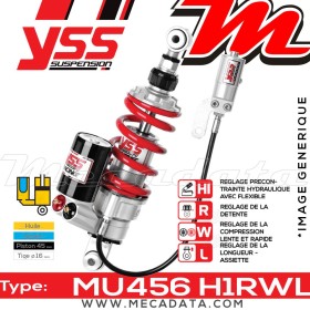 Amortisseur Kawasaki ZX-10R 1000 K ABS (ZXT00JKA) 2012 ~ YSS MU456 H1R
