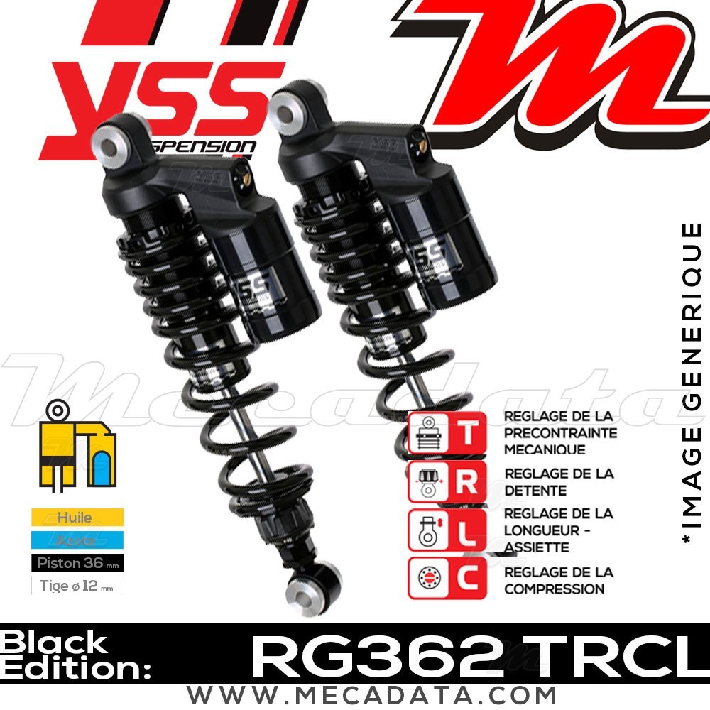 Amortisseur Kawasaki ZRX 1100 C (ZRT10CCA) 2000 ~ YSS RG362 TRC