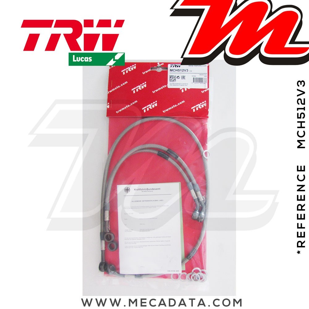 Durites de frein ~ BMW R 850 GS (259) 1998-2000 ~ TRW-Lucas MCH 512 V3 - Avant 