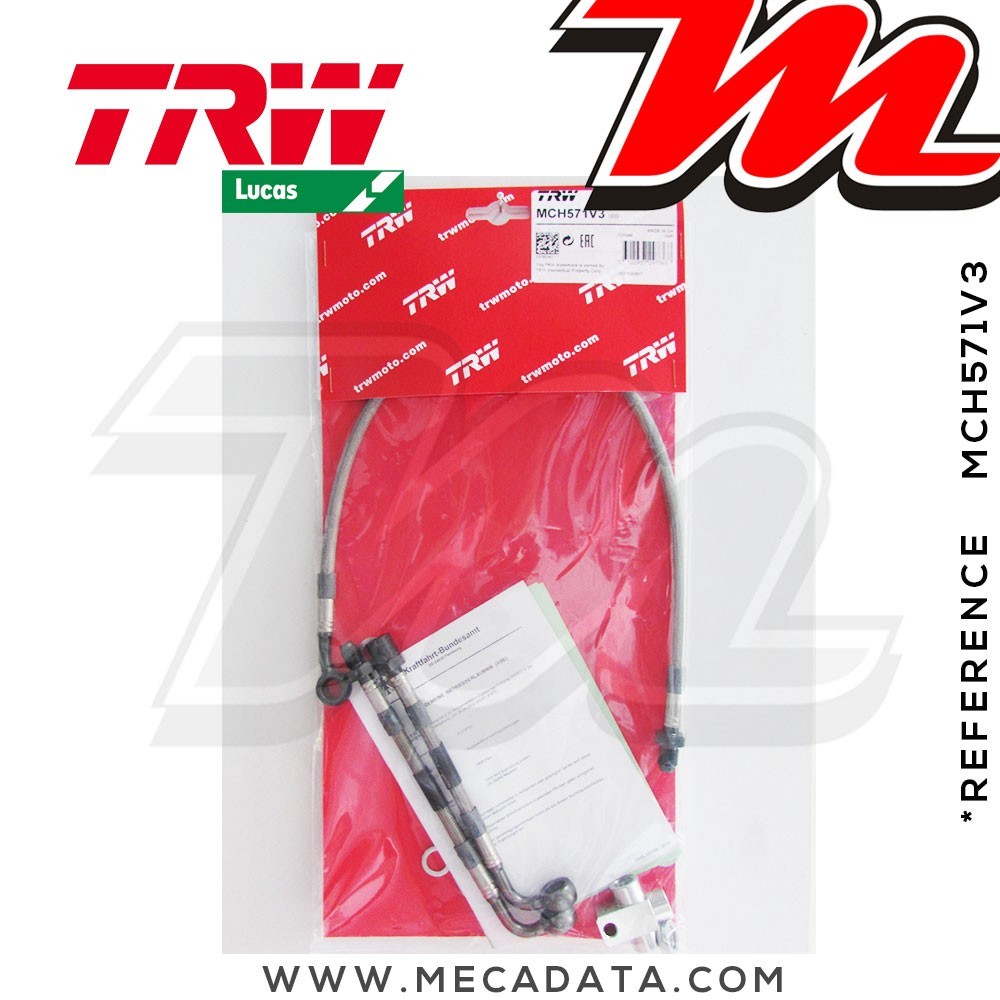 Durites de frein ~ BMW R 1100 S (R2S,R11S) 2001-2003 ~ TRW-Lucas MCH 571 V3 - Avant 