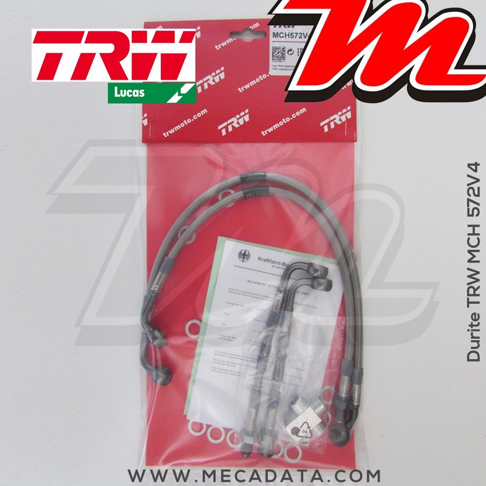 Durites de frein ~ BMW R 1150 R ABS (R21) 2001 ~ TRW-Lucas MCH 572 V4 - Avant 