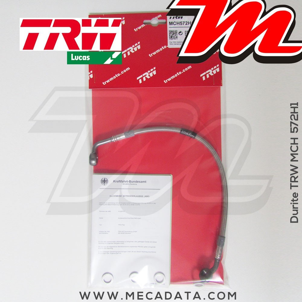 Durite de frein ~ BMW R 1150 R ABS (R21) 2001 ~ TRW-Lucas MCH 572 H1 - Arrière 