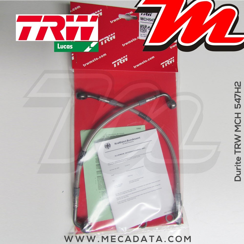 Durites de frein ~ BMW K 1200 RS ABS (589) 1997-2001 ~ TRW-Lucas MCH 547 H2 - Arrière 