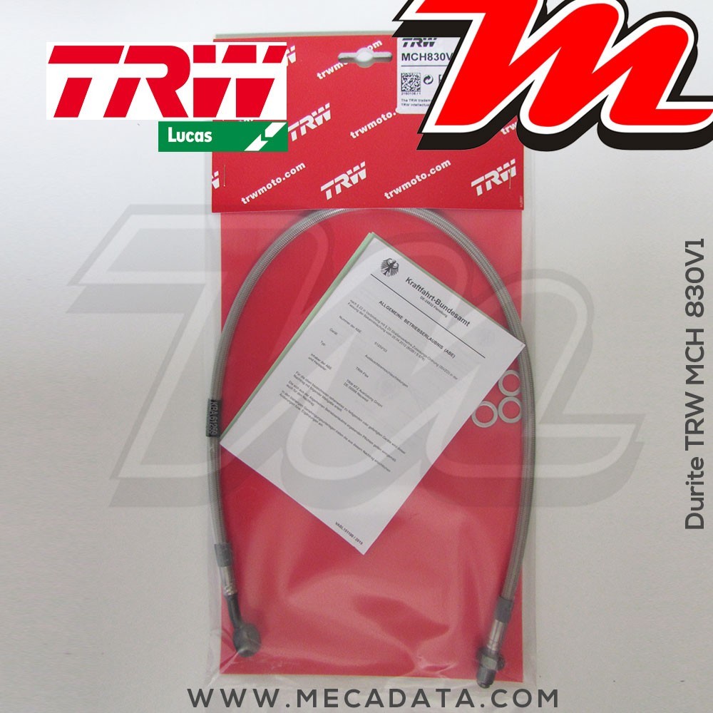 Durite de frein ~ Cagiva 125 Mito EVO (8P) 1995-2007 ~ TRW-Lucas MCH 830 V1 - Avant 