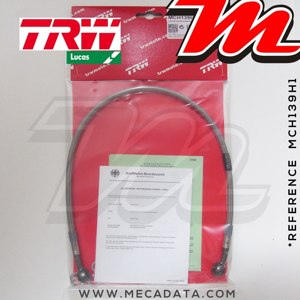 Durite de frein ~ Cagiva 650 Allazurra 1985-1986 ~ TRW-Lucas MCH 139 H1 - Arrière 