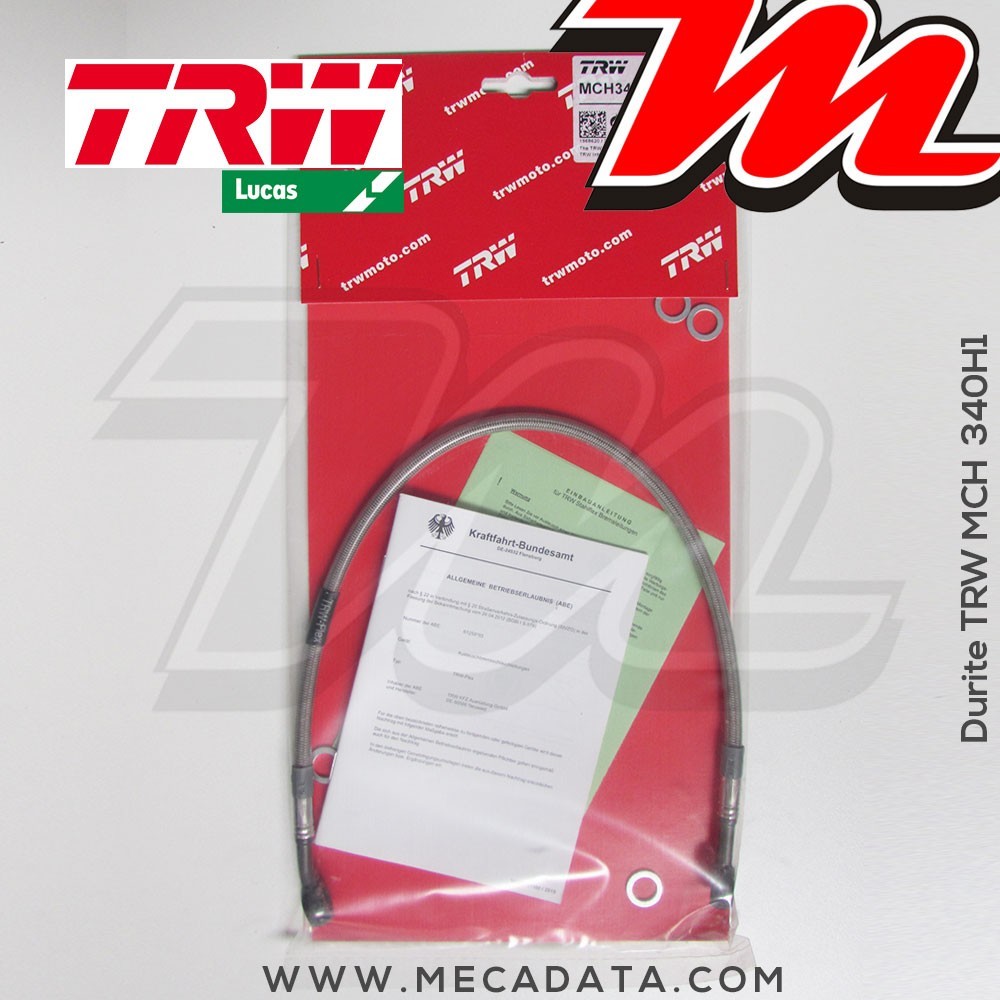 Durite de frein ~ Ducati 600 Pantah 1980-1984 ~ TRW-Lucas MCH 340 H1 - Arrière 