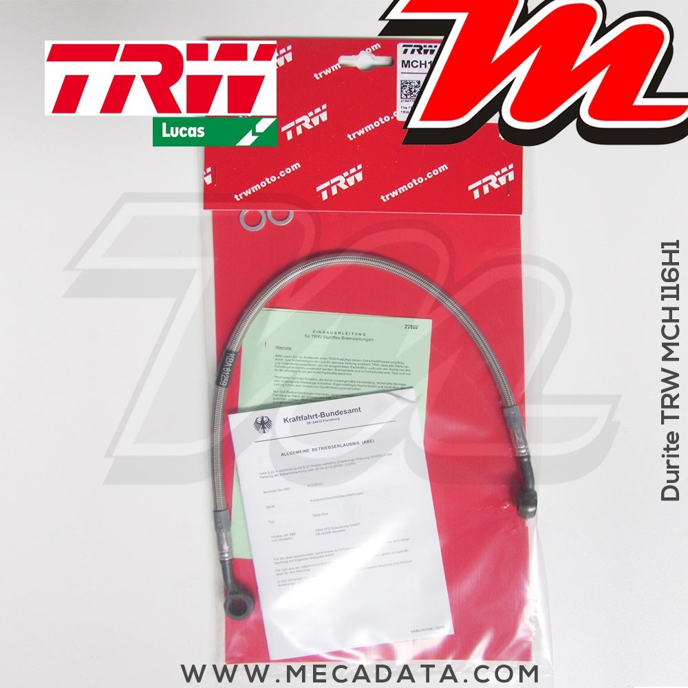 Durite de frein ~ Honda CBX 550 F (PC04) 1982-1985 ~ TRW-Lucas MCH 116 H1 - Arrière 