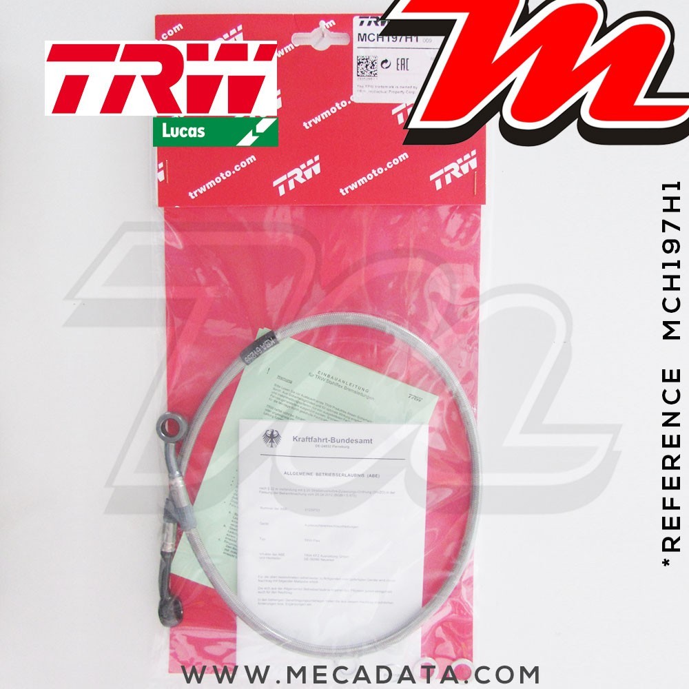 Durite de frein ~ Honda CB 600 Hornet (PC36) 2002-2006 ~ TRW-Lucas MCH 197 H1 - Arrière 