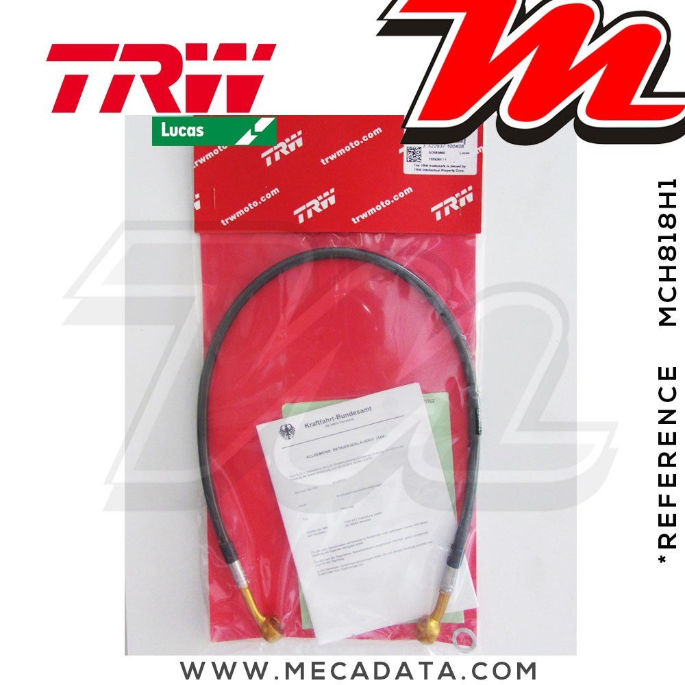Durite de frein ~ Honda CBF 600 (PC38) 2004-2007 ~ TRW-Lucas MCH 818 H1 - Arrière 