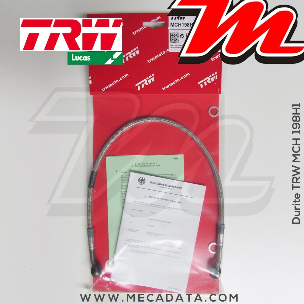 Durite de frein ~ Honda CBR 600 RR (PC37) 2005-2006 ~ TRW-Lucas MCH 198 H1 - Arrière 