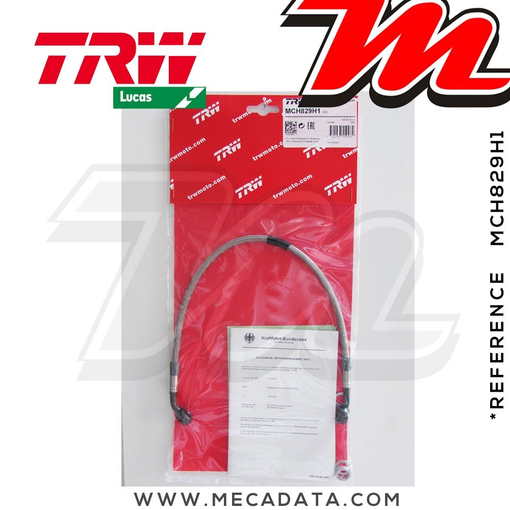 Durite de frein ~ Honda CBR 600 RR (PC40) 2007-2015 ~ TRW-Lucas MCH 829 H1 - Arrière 