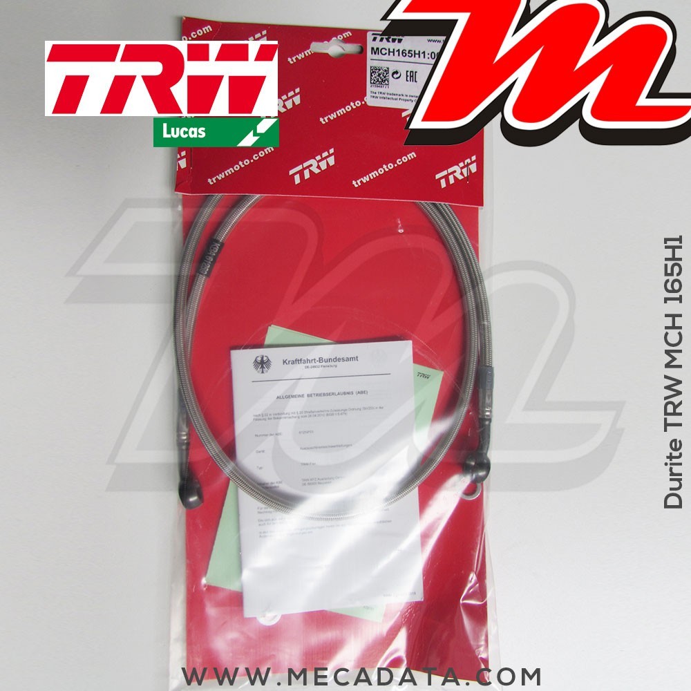 Durite de frein ~ Honda XL 600 V Transalp (PD06) 1987-1990 ~ TRW-Lucas MCH 165 H1 - Arrière 