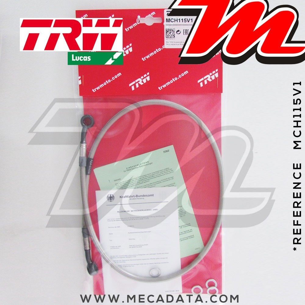 Durite de frein ~ Honda NTV 650 Revere (RC33) 1988-1997 ~ TRW-Lucas MCH 115 V1 - Avant 