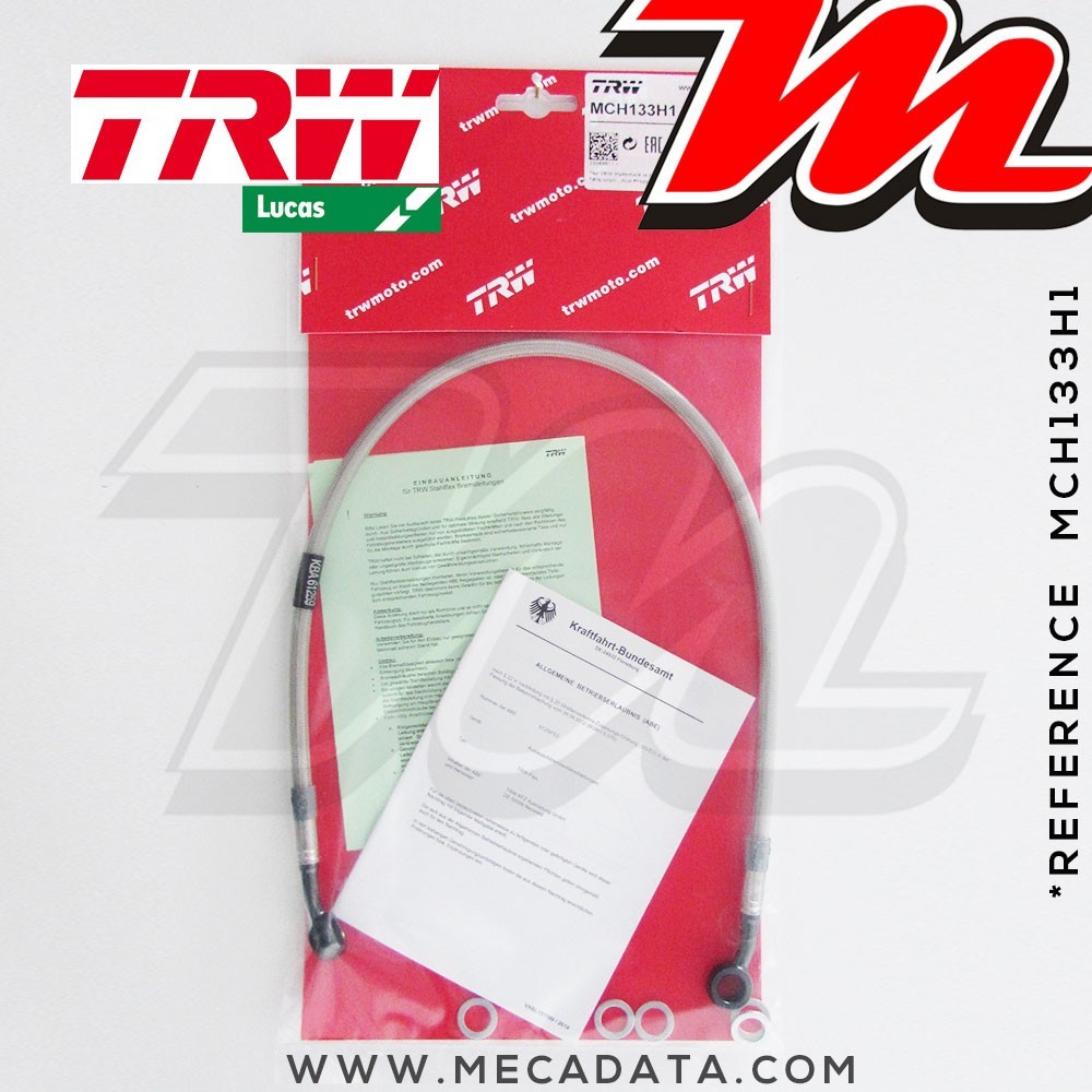 Durite de frein ~ Honda XR 650 R (RE01) 2000-2007 ~ TRW-Lucas MCH 133 H1 - Arrière 
