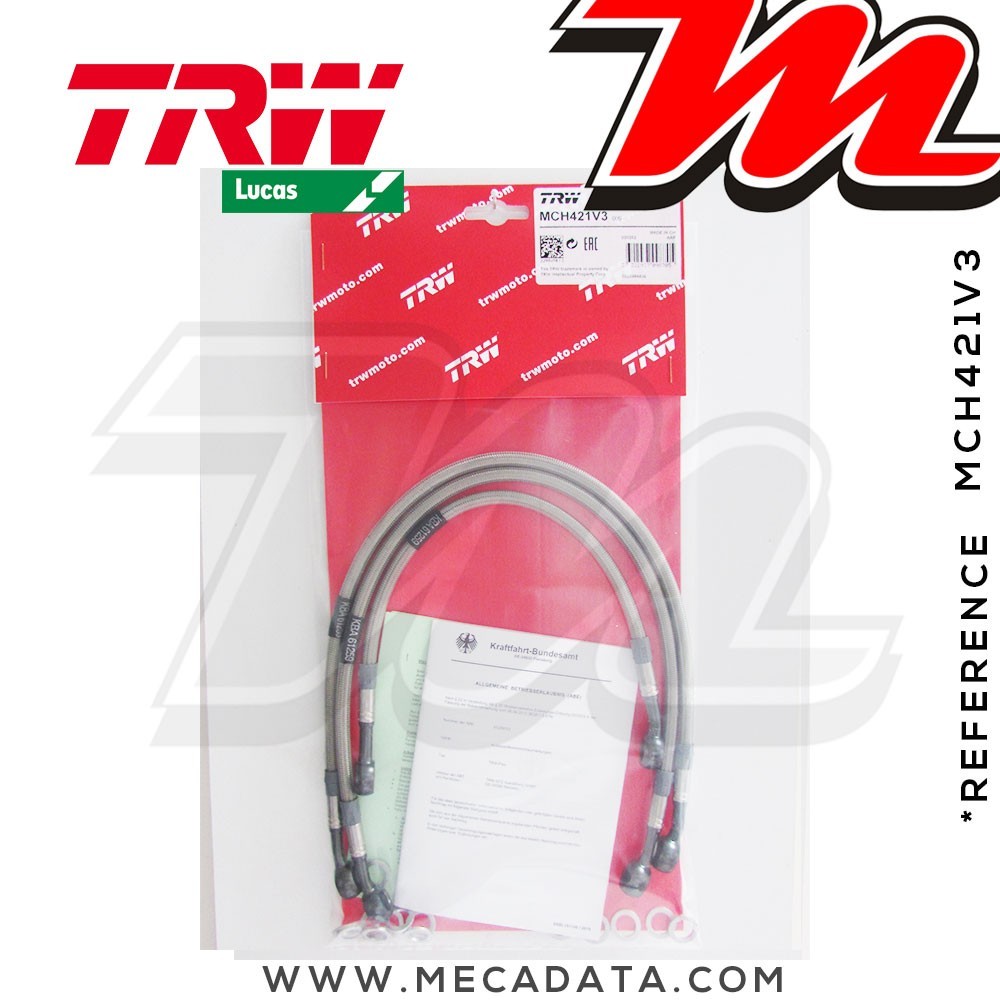 Durites de frein ~ Honda CB 750 F2 (CB750G) 1978-1981 ~ TRW-Lucas MCH 421 V3 - Avant 