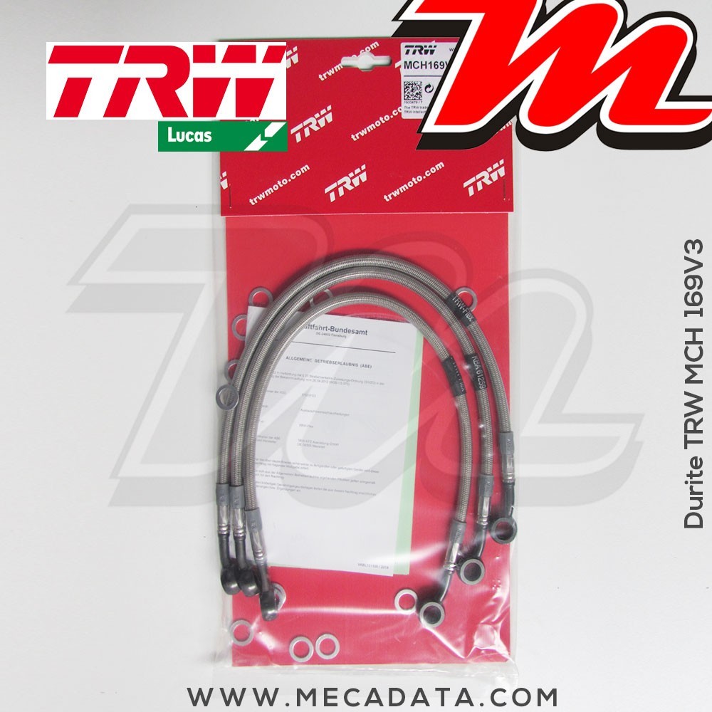 Durites de frein ~ Honda CB 750 Seven Fifty (RC42) 1992-1998 ~ TRW-Lucas MCH 169 V3 - Avant 