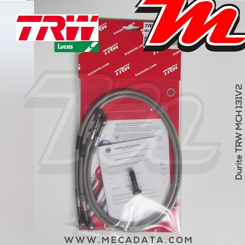 Durites de frein ~ Honda CBR 1000 F (SC21) 1987-1988 ~ TRW-Lucas MCH 131 V2 - Avant 