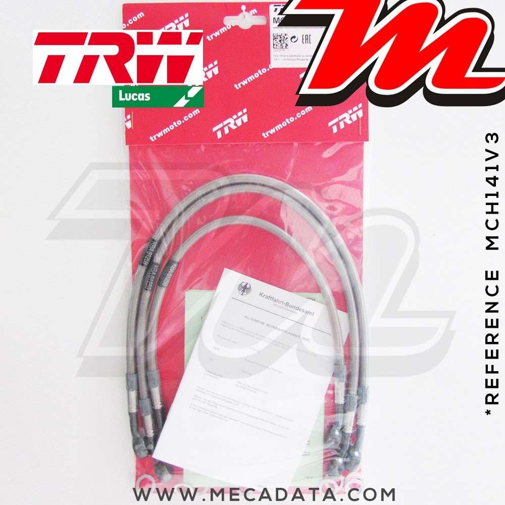 Durites de frein ~ Honda VF 1000 F,F2 (SC15) 1984-1985 ~ TRW-Lucas MCH 141 V3 - Avant 