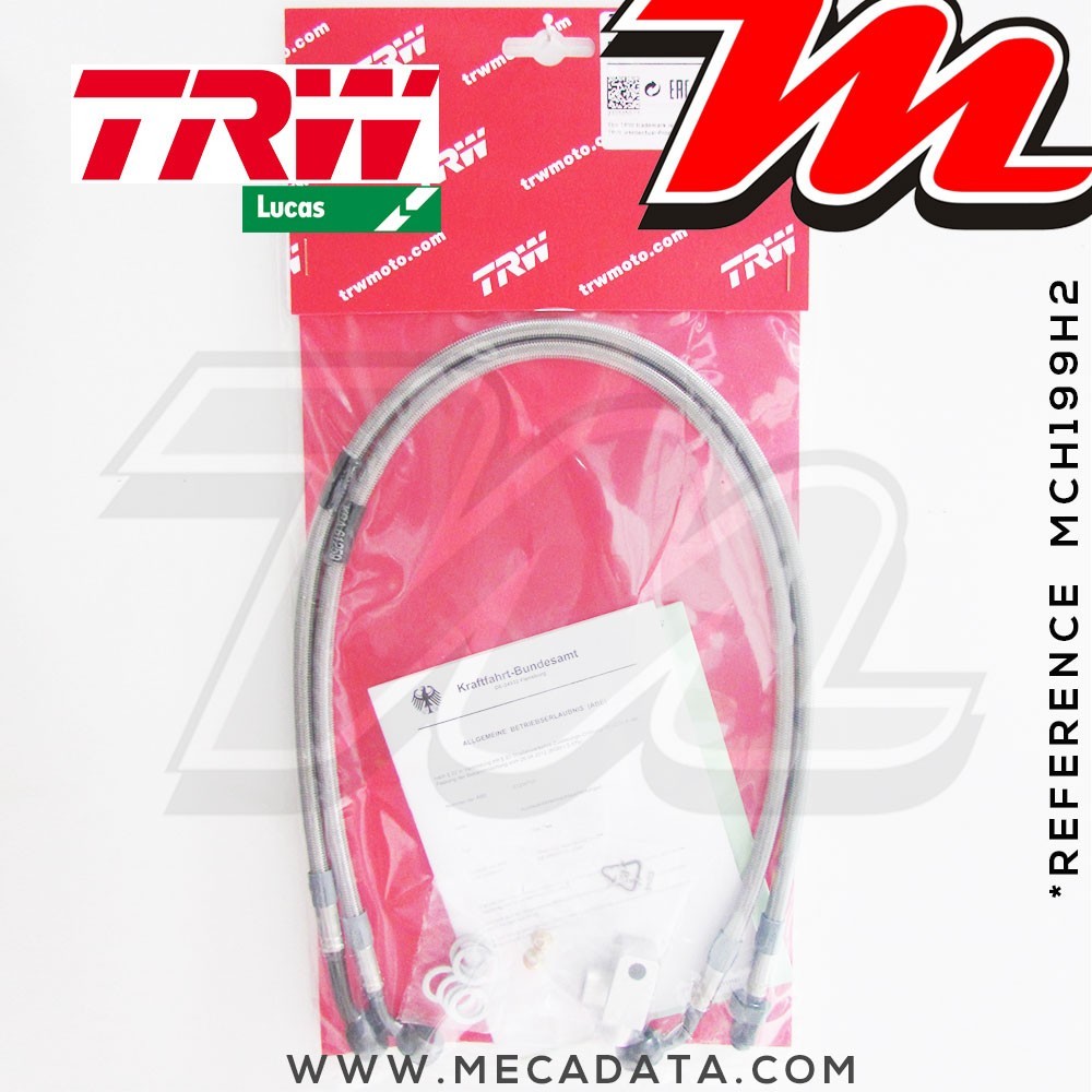 Durites de frein ~ Honda XL 1000 Varadero (SD01, SD02) 1999-2003 ~ TRW-Lucas MCH 199 H2 - Arrière 