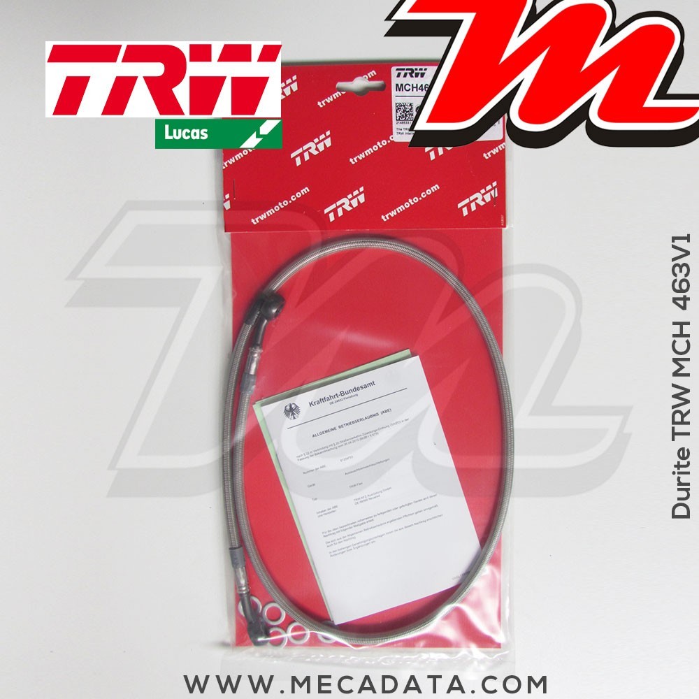 Durite de frein ~ Kawasaki W 650 (EJ650A) 1999-2002 ~ TRW-Lucas MCH 463 V1 - Avant 