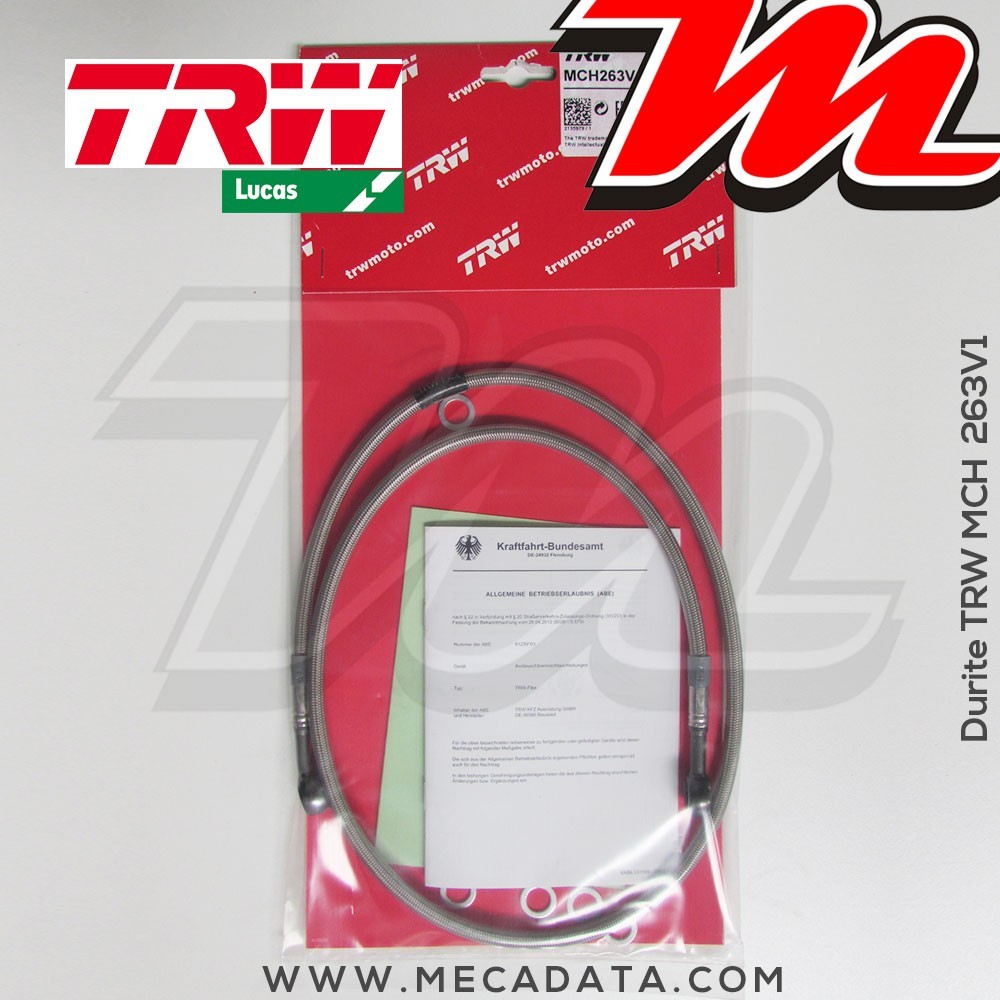 Durite de frein ~ Suzuki GN 125 R (NF41A) 1995-2000 ~ TRW-Lucas MCH 263 V1 - Avant 