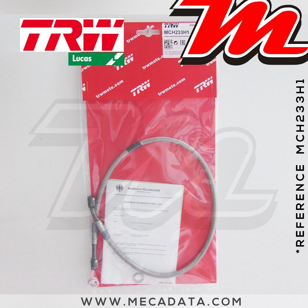 Durite de frein ~ Suzuki GSXR 750 (GR75A) 1985-1987 ~ TRW-Lucas MCH 233 H1 - Arrière 