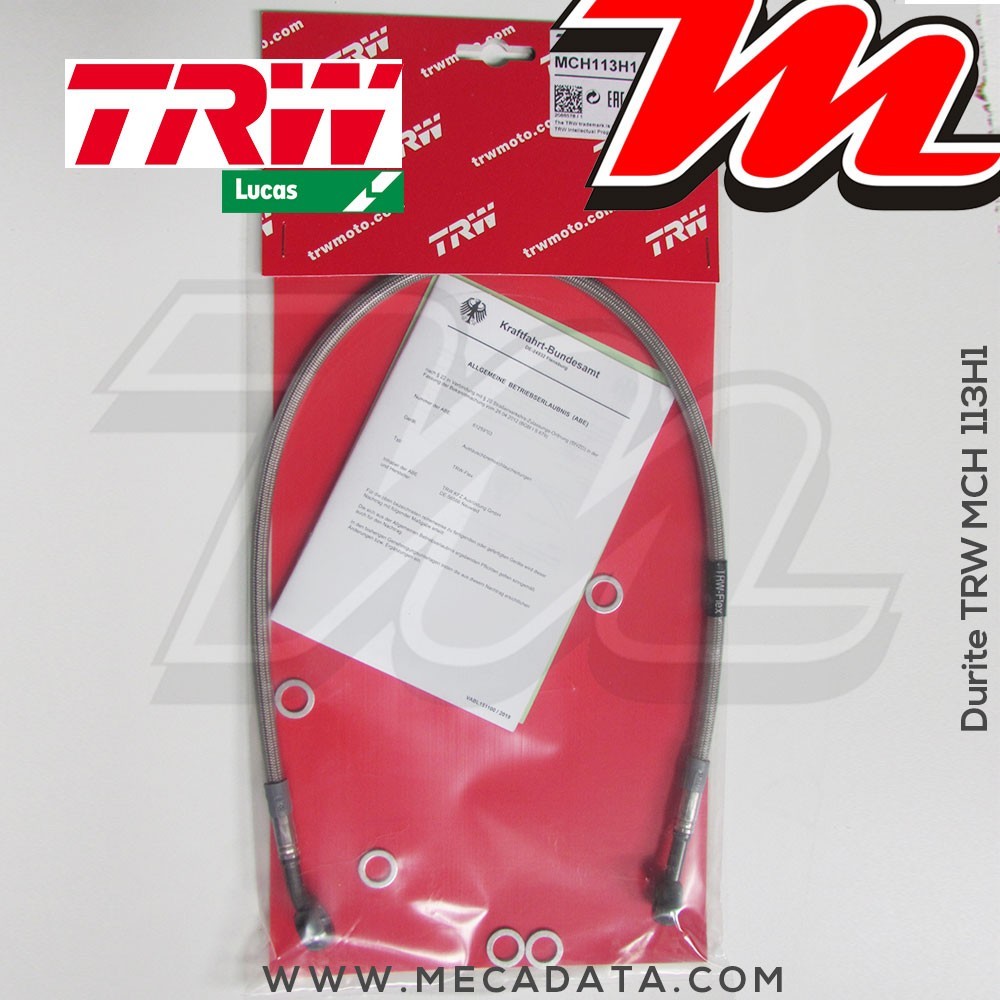 Durite de frein ~ Suzuki GSXR 1100 (GU74CD) 1986-1988 ~ TRW-Lucas MCH 113 H1 - Arrière 