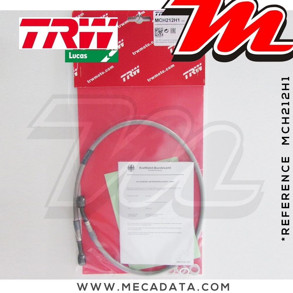 Durite de frein ~ Suzuki GSF 1200 Bandit (GV75A) 1996-2000 ~ TRW-Lucas MCH 212 H1 - Arrière 