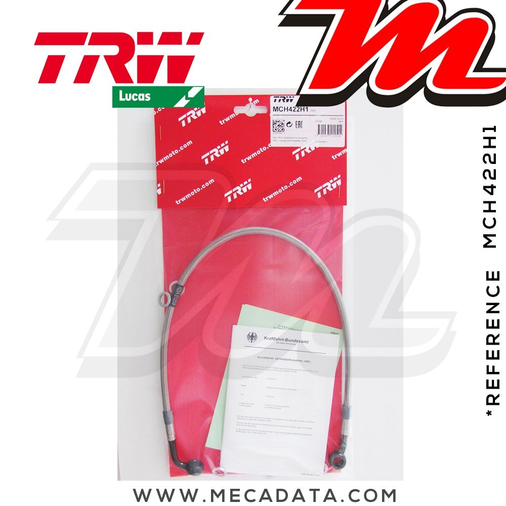 Durite de frein ~ Yamaha FZS 600 Fazer SP (RJ02) 2000-2003 ~ TRW-Lucas MCH 422 H1 - Arrière 