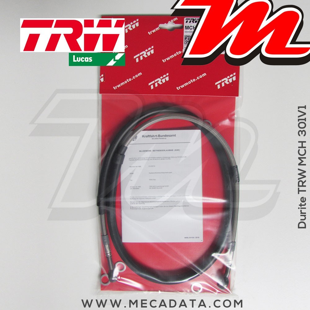 Durite de frein ~ Yamaha XT 600 E (3TB,3UW,DJ02) 1990-2002 ~ TRW-Lucas MCH 301 V1 - Avant 