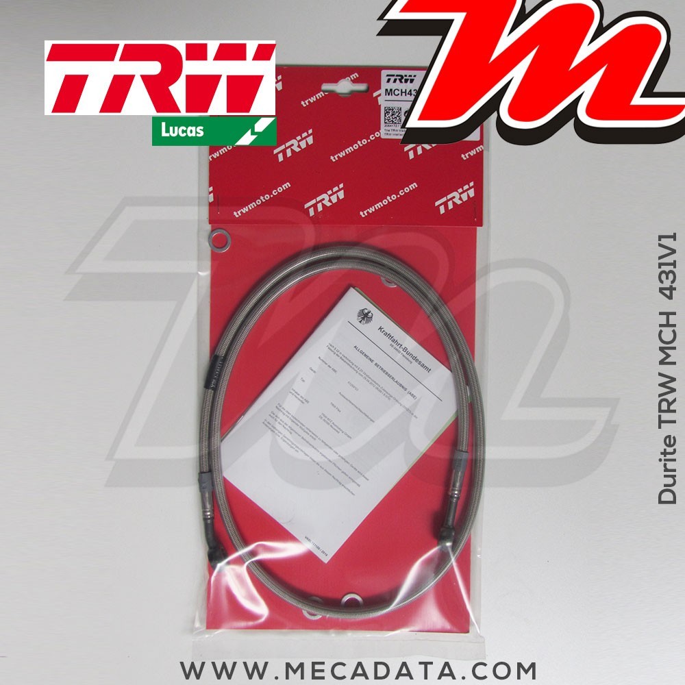 Durite de frein ~ Yamaha XV 750 SE (5G5, 5K4) 1981-1984 ~ TRW-Lucas MCH 431 V1 - Avant 