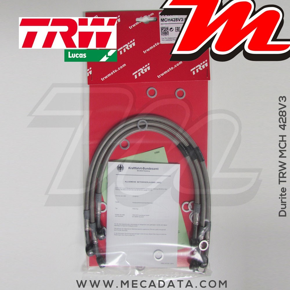 Durites de frein ~ Yamaha XJ 900 F (58L,3NG1,4BB) 1987-1994 ~ TRW-Lucas MCH 428 V3 - Avant 