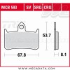 Plaquettes de frein ~ TRW Lucas MCB 593 CRQ