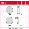 Plaquettes de frein ~ TRW Lucas MCB 32