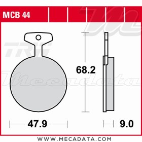 Plaquettes de frein ~ TRW Lucas MCB 44
