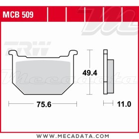 Plaquettes de frein ~ TRW Lucas MCB 509