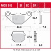 Plaquettes de frein ~ TRW Lucas MCB 519 EC