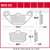 Plaquettes de frein ~ TRW Lucas MCB 532