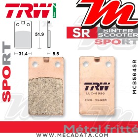 Plaquettes de frein ~ TRW Lucas MCB 564 SR