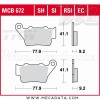 Plaquettes de frein ~ TRW Lucas MCB 672 RSI