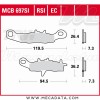 Plaquettes de frein ~ TRW Lucas MCB 697 RSI