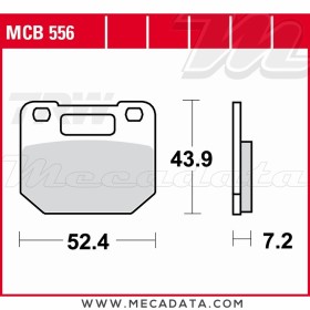Plaquettes de frein ~ TRW Lucas MCB 556