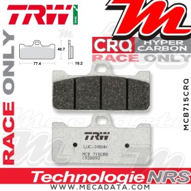 Plaquettes de frein ~ TRW Lucas MCB 715 CRQ