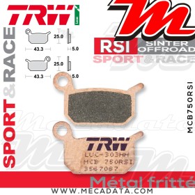 Plaquettes de frein ~ TRW Lucas MCB 750 RSI