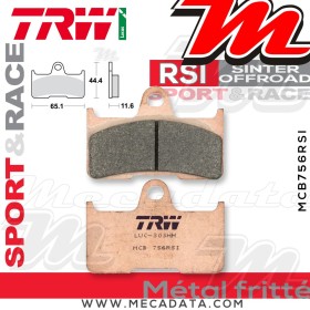Plaquettes de frein ~ TRW Lucas MCB 756 RSI