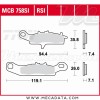 Plaquettes de frein ~ TRW Lucas MCB 758 RSI