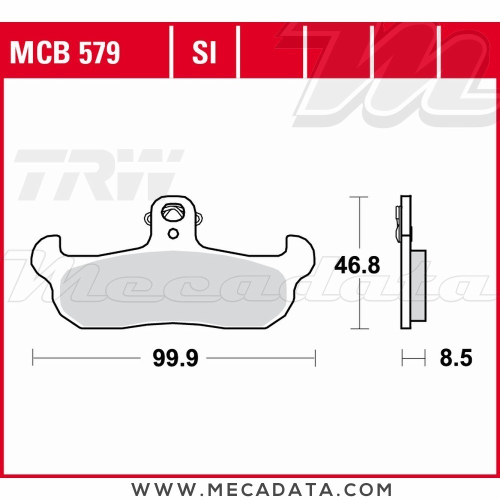 Plaquettes de frein  ~ TRW Lucas MCB 579 