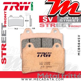 Plaquettes de frein ~ TRW Lucas MCB 584 SV