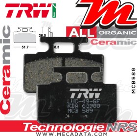 Plaquettes de frein ~ TRW Lucas MCB 589